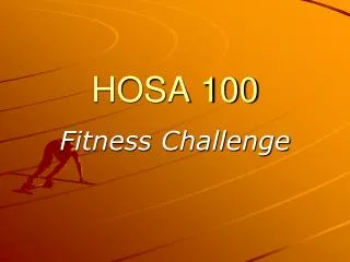 HOSA 100