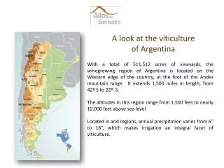 A look at the viticulture of Argentina