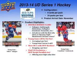 2013-14 UD Series 1 Hockey