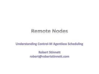 Remote Nodes