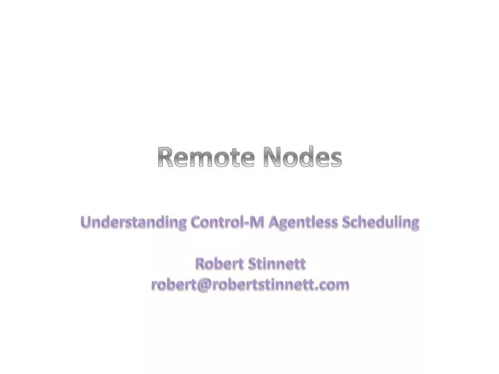 remote nodes