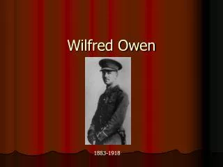 wilfred owen