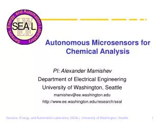 Autonomous Microsensors for Chemical Analysis