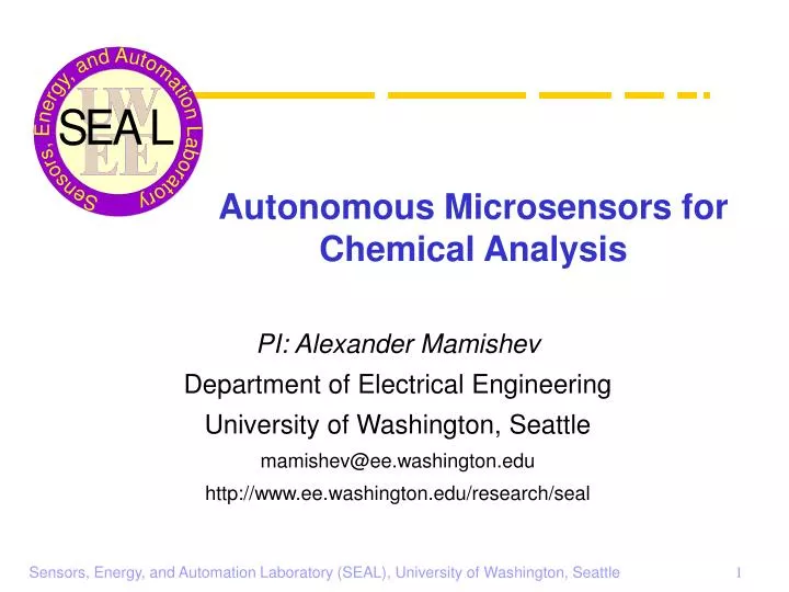 autonomous microsensors for chemical analysis