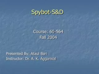 Spybot-S&amp;D