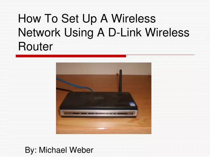 how to set up a wireless network using a d link wireless router