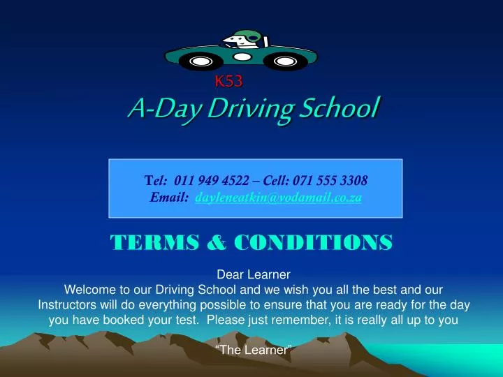 a day driving school