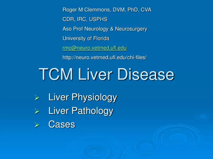 tcm liver disease
