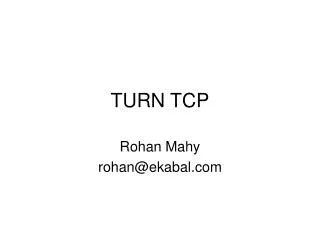 TURN TCP