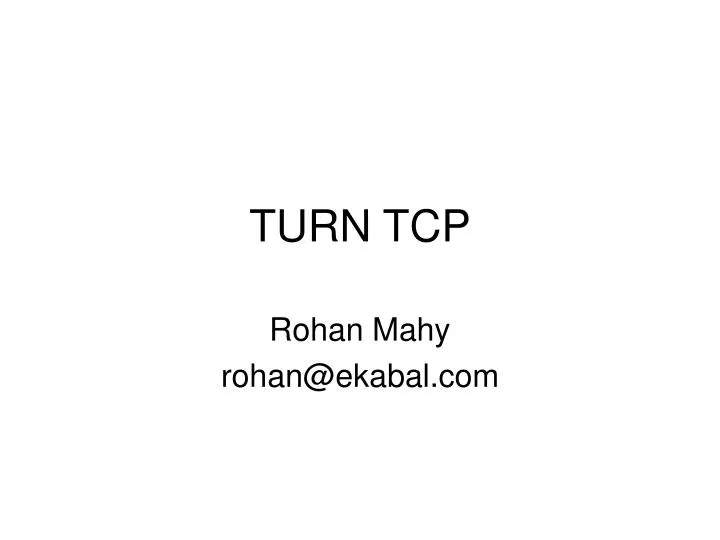turn tcp