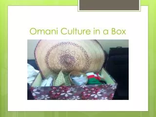 Omani Culture in a Box