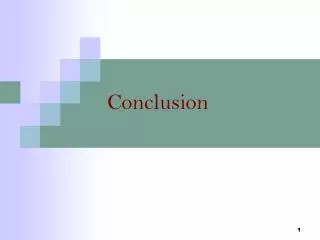 conclusion