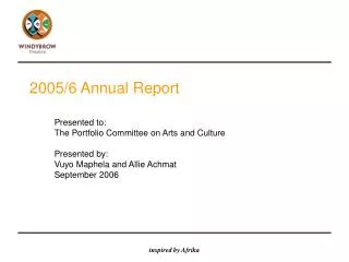 2005/6 Annual Report