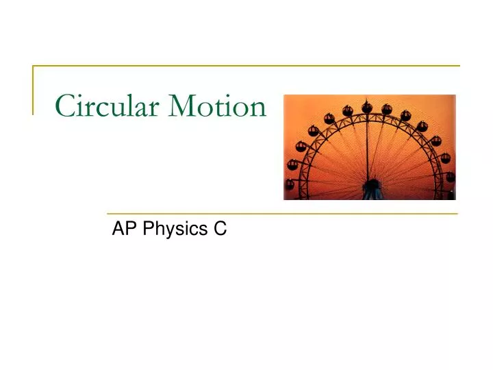 circular motion