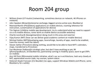 Room 204 group