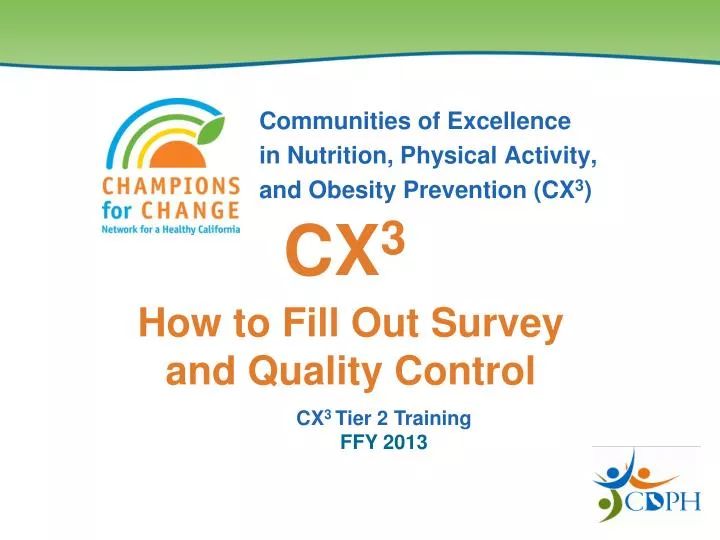 communities of excellence in nutrition physical activity and obesity prevention cx 3