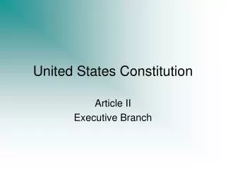 united states constitution