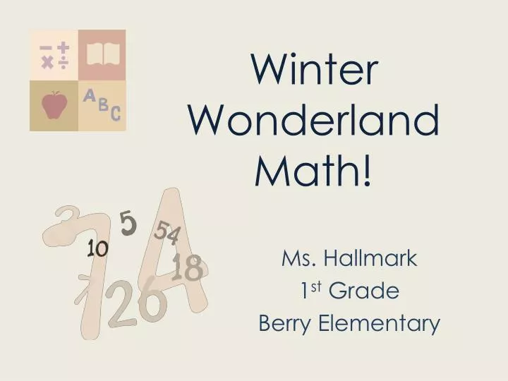 winter wonderland math