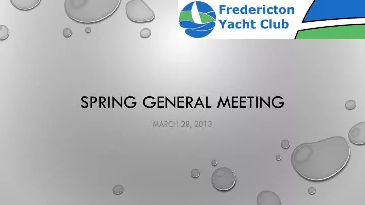 spring general meeting