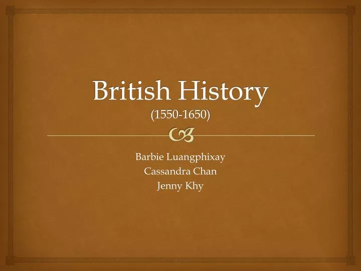 british history 1550 1650