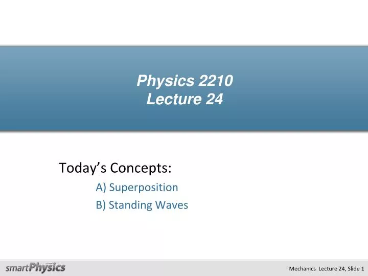 physics 2210 lecture 24