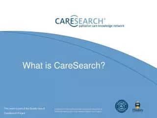 What is CareSearch?