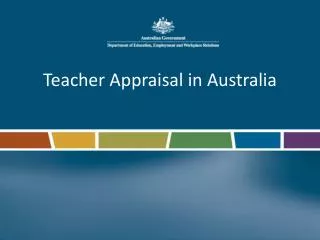 Teacher Appraisal in Australia