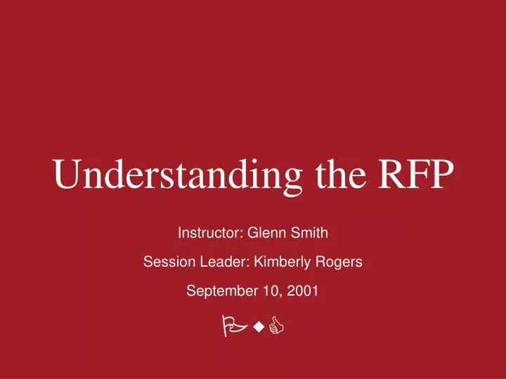 understanding the rfp