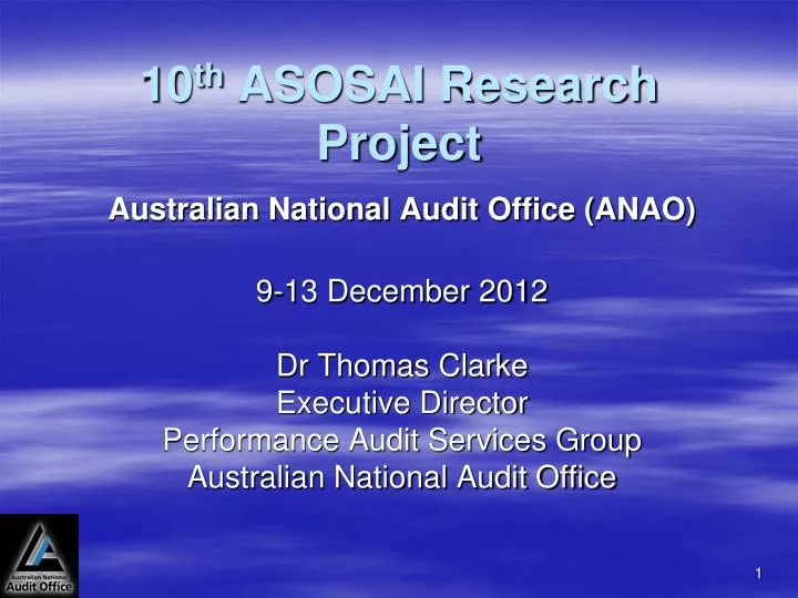 10 th asosai research project