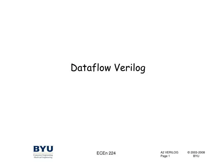 dataflow verilog