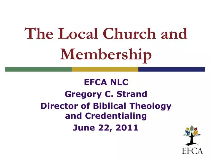 the local church and membership