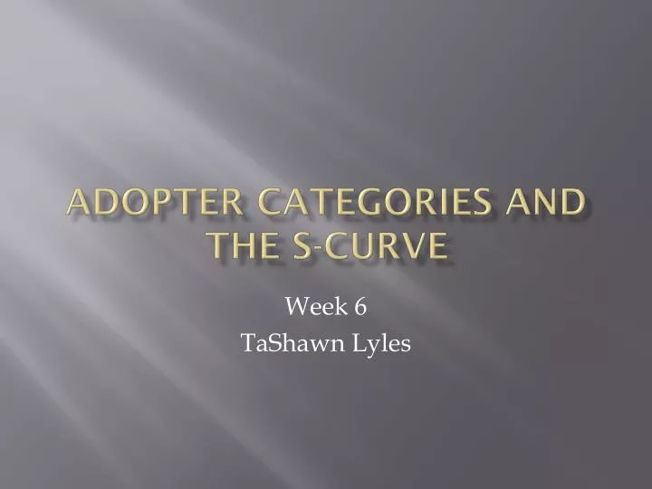 adopter categories and the s curve