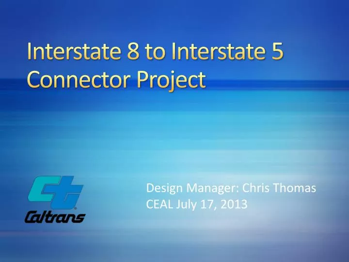 interstate 8 to interstate 5 connector project