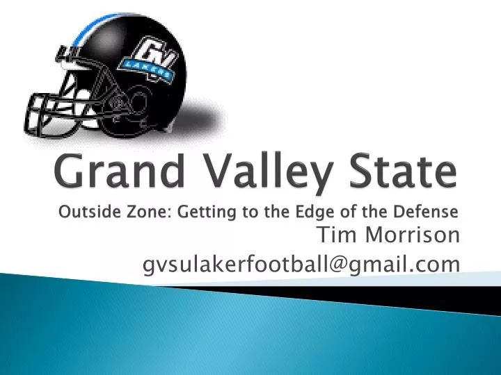 grand valley state outside zone getting to the edge of the defense
