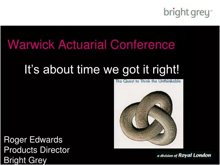 warwick actuarial conference