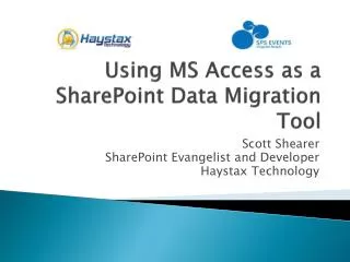 Using MS Access as a SharePoint Data Migration Tool