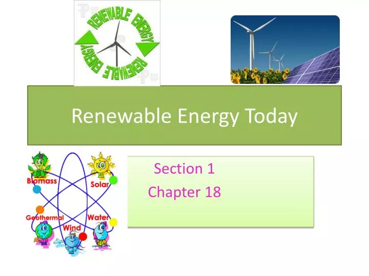renewable energy today