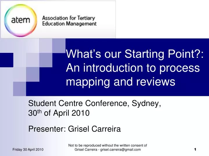 what s our starting point an introduction to process mapping and reviews