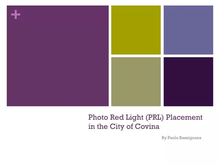 photo red light prl placement in the city of covina