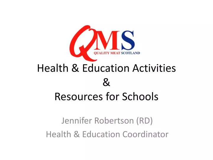 health education activities resources for schools