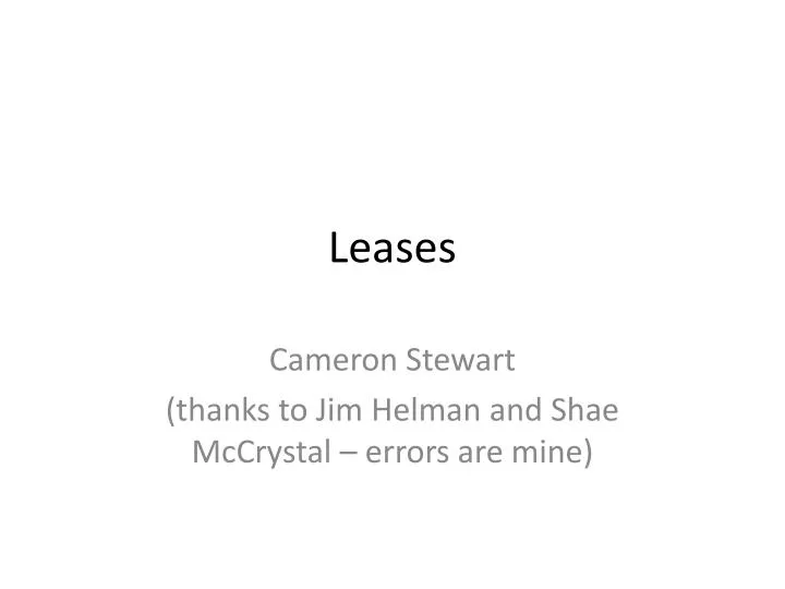 leases