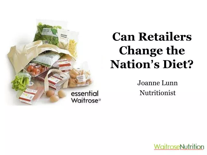 can retailers change the nation s diet