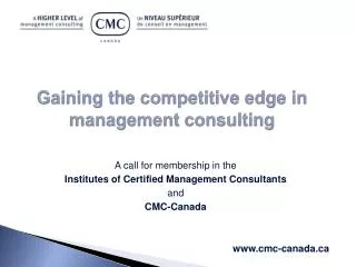 Gaining the competitive edge in management consulting