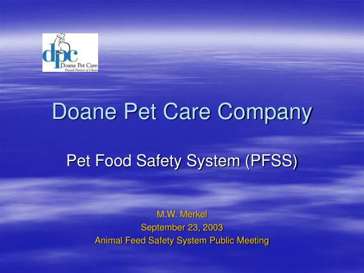 doane pet care company