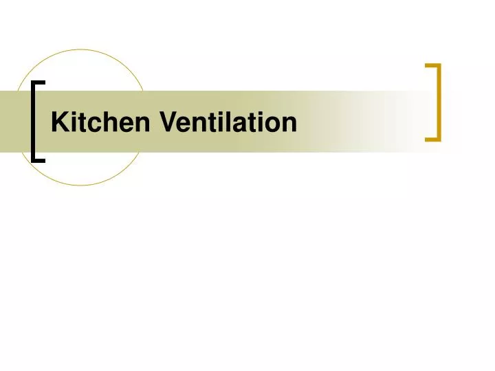 kitchen ventilation
