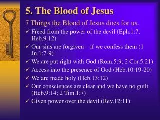 5 . The Blood of Jesus
