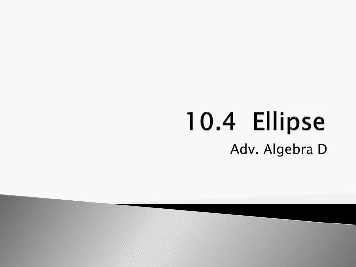 10 4 ellipse