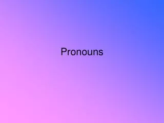 Pronouns