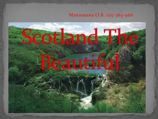 Scotland The Beautiful
