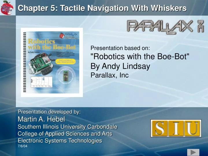 chapter 5 tactile navigation with whiskers